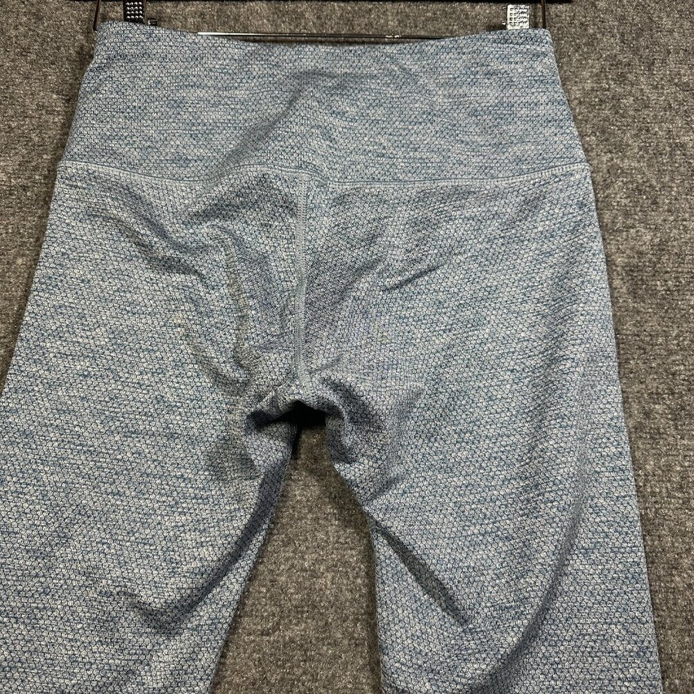 Layer 8 Compression Pants Womens Small Blue Stretch Print Waistband Pocket Run - Picture 7 of 7